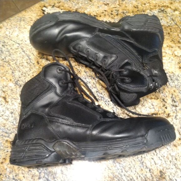 Magnum Stealth Force 6.0 SZ Composite Toe Work Boots Black Leather Mens 13 EUC main image 15